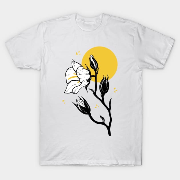 Moonflower T-Shirt by Ellen Wilberg